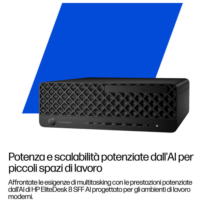 HP E07L7AT EliteDesk 8 SFF G1i PC Intel Core Ultra 7 265 32 GB DDR5 1 TB SSD colore Jack black
