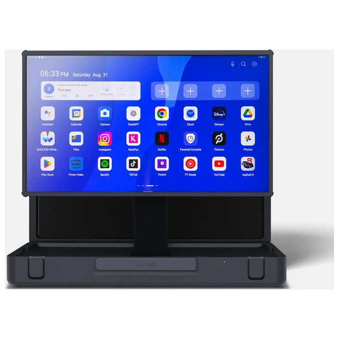 Mobile Pixels 121-1001P01 Pixcase 27 Monitor Portatile LCD 27'' Risoluzione 1920 x 1080 Touchscreen Altoparlanti Integrati Batteria 5 ore RAM 16 GB colore Nero