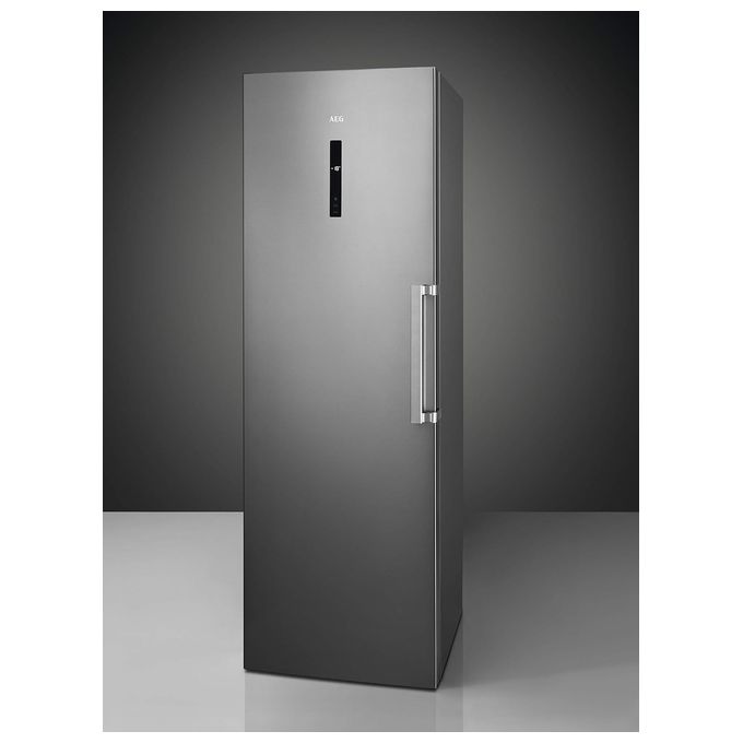 AEG AGB728E5NX Congelatore Verticale Capacita' 280 Litri Classe energetica E NoFrost Display Digitale Illuminazione LED 186 cm Acciaio Inox
