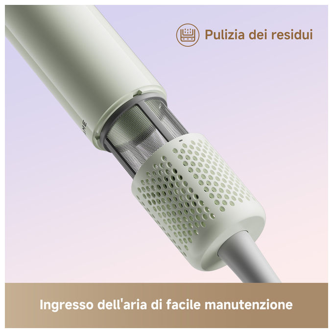 Dreame AHG11A GREEN Mini Flow Asciugacapelli 1200 W Tecnologia Ionica 5 Temperature 2 Velocita' colore Verde