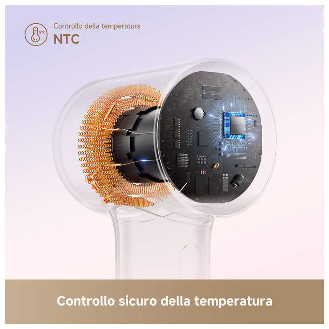 Dreame AHG11A GREEN Mini Flow Asciugacapelli 1200 W Tecnologia Ionica 5 Temperature 2 Velocita' colore Verde