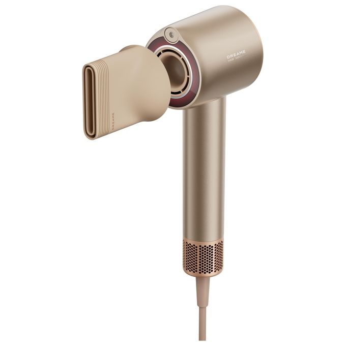Dreame AHX01B Miracle Essence Asciugacapelli 1600 W Tecnologia Ionica 2 Velocita' 4 Impostazioni Calore con Concentratore e Diffusore colore Oro