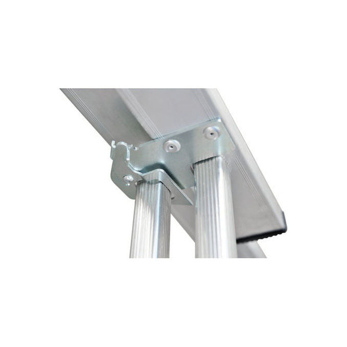 GIERRE AL315 Modula Scala pieghevole 18 gradini in alluminio portata 150 Kg altezza max 5,16 m colore Alluminio