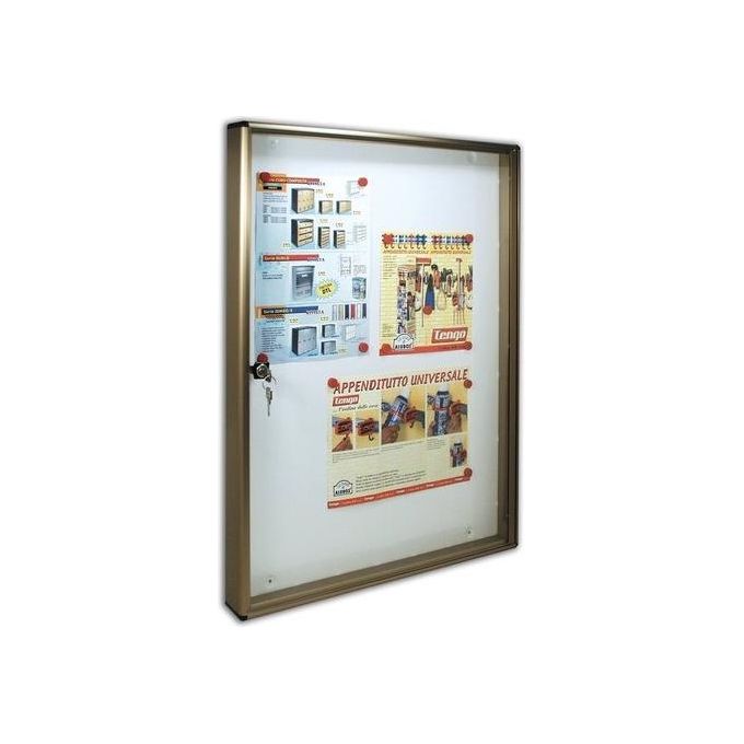 Alubox BC 5 Bacheca Porta Avvisi 4 Fogli A4 Bronzo