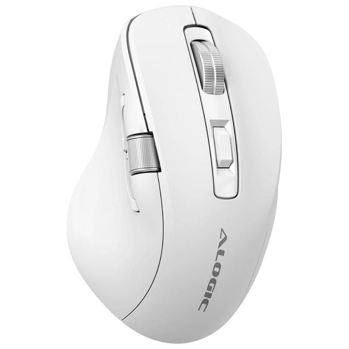 Alogic AMBT7KWH Apex Mouse Wireless Bluetooth 7 tasti 6400 DPI colore Bianco