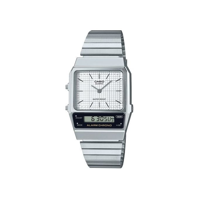 Casio Edgy AQ-800E-7AEF Orologio Vintage con Cinturino in Acciaio Inox