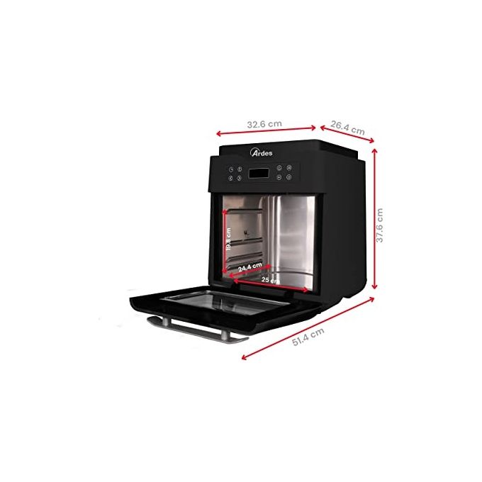 Ardes AR1KP12000 FRIGGISANA XXL Forno Ibrido e Friggitrice ad Aria 1500W XXL 12 Litri