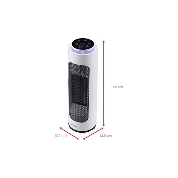 Ardes AR4P19 Termoventilatore Pin a Torre 44cm Illuminazione Led 4 Colori con Telecomando
