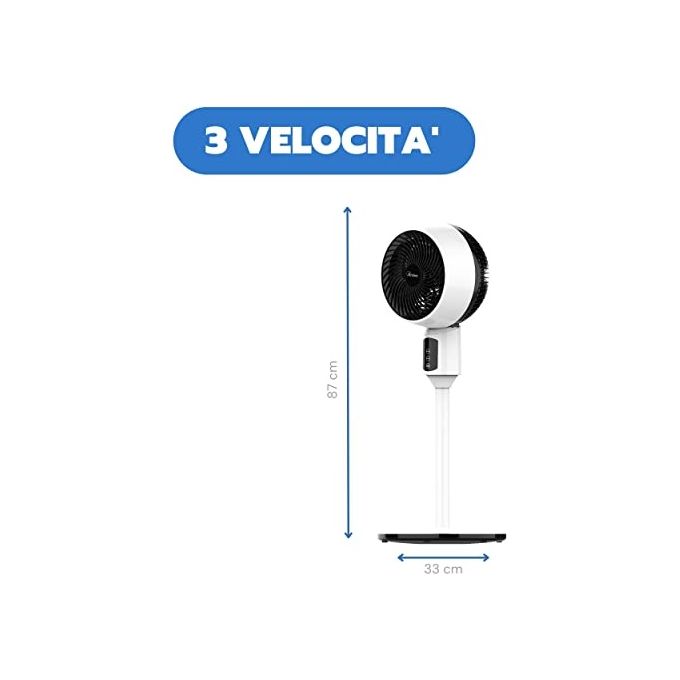 Ardes ventilatore a piantana potente silenzioso 3 pale 17 cm per rinfrescare gli ambienti con efficienza e ridotto rumore