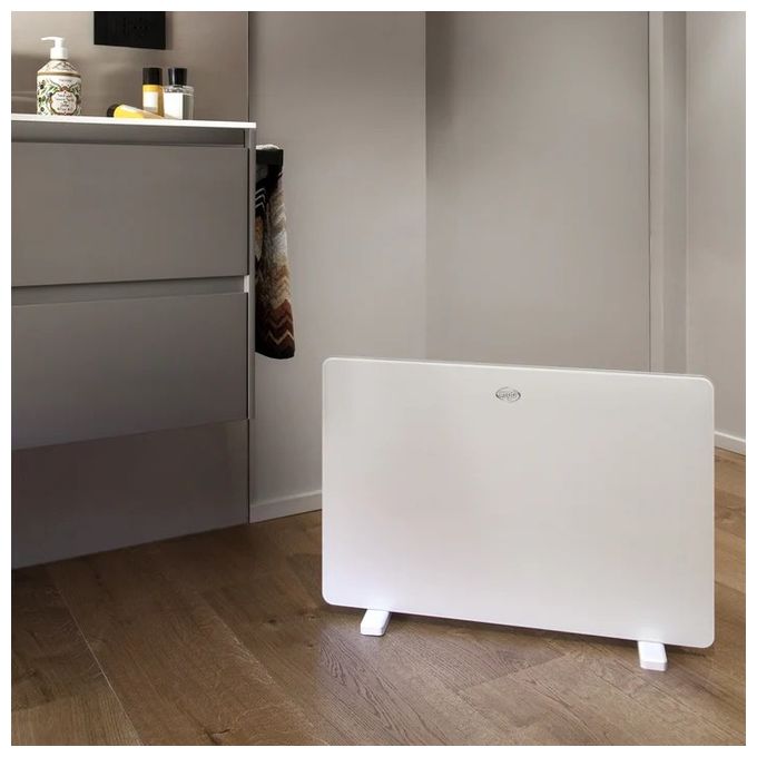 Argo Fancy Termoconvettore da Parete o Pavimento in Vetro Temperato 1400W Bianco