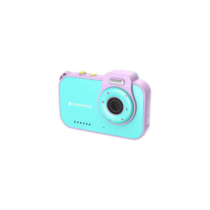 AgfaPhoto ARKCW2BL Fotocamera Compatta 12 MP CMOS Impermeabile fino a 3 m Video 2.7K LCD 2.8'' colore Blu Rosa