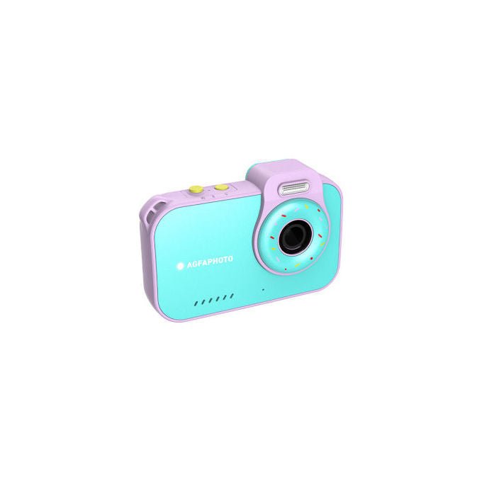 AgfaPhoto ARKCW2BL Fotocamera Compatta 12 MP CMOS Impermeabile fino a 3 m Video 2.7K LCD 2.8'' colore Blu Rosa