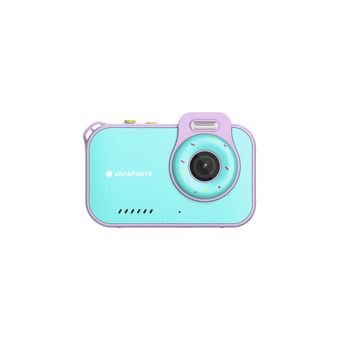 AgfaPhoto ARKCW2BL Fotocamera Compatta 12 MP CMOS Impermeabile fino a 3 m Video 2.7K LCD 2.8'' colore Blu Rosa