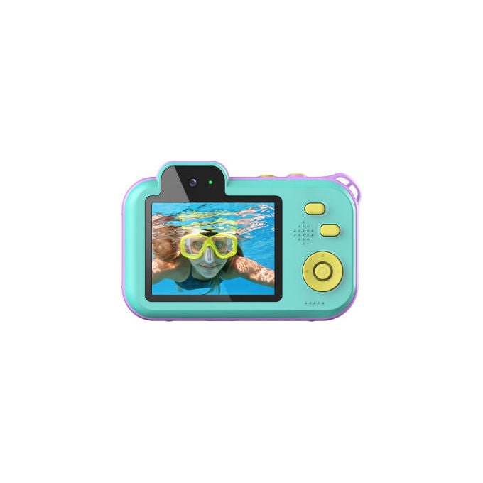 AgfaPhoto ARKCW2BL Fotocamera Compatta 12 MP CMOS Impermeabile fino a 3 m Video 2.7K LCD 2.8'' colore Blu Rosa