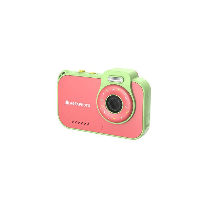 AgfaPhoto ARKCW2RD Fotocamera compatta 12 MP CMOS con schermo 2.8'' e video 2.7K colore Verde, Rosso