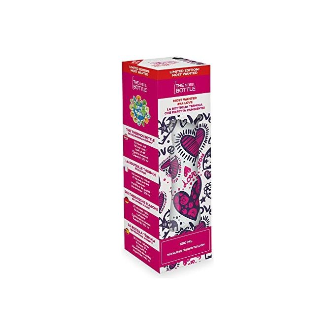 The Steel Bottle TSBMW44LOV Bottiglia Termica in Acciaio Inox 500ml MW Love