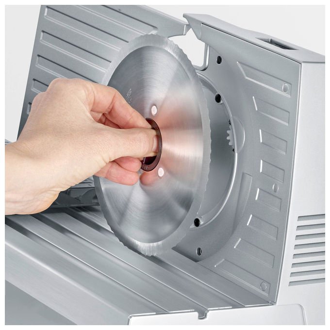 Severin AS3917 Allesschneider Elettrica con Lama in Acciaio Inossidabile Solingen Spessore Regolabile fino a 2,3 cm 150 W Rumorosita' 68 dB colore Grigio