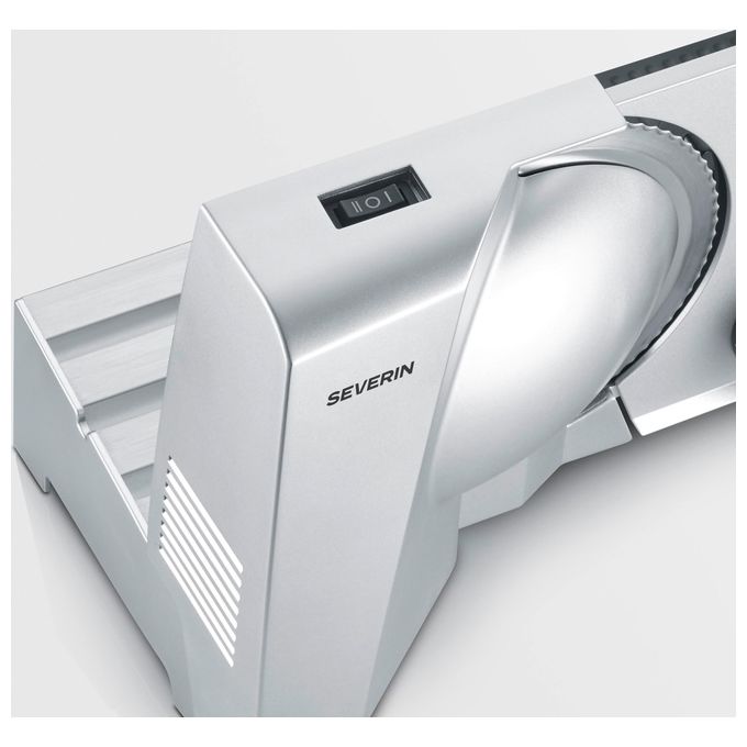 Severin AS3917 Allesschneider Elettrica con Lama in Acciaio Inossidabile Solingen Spessore Regolabile fino a 2,3 cm 150 W Rumorosita' 68 dB colore Grigio