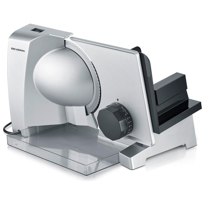 Severin AS3917 Allesschneider Elettrica con Lama in Acciaio Inossidabile Solingen Spessore Regolabile fino a 2,3 cm 150 W Rumorosita' 68 dB colore Grigio