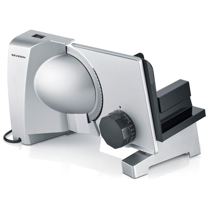 Severin AS3917 Allesschneider Elettrica con Lama in Acciaio Inossidabile Solingen Spessore Regolabile fino a 2,3 cm 150 W Rumorosita' 68 dB colore Grigio
