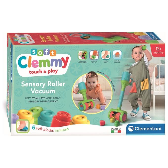 Clementoni Soft Clemmy Aspirapolvere Sensoriale con Rullo
