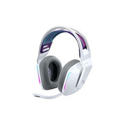 Logitech G733 Lightspeed Cuffia Wireless con Microfono Gaming con Fascia per la Testa a Sospensione Lightsync RGB Tecnologia Microfono Blue Voice e Driver Audio Pro-G Bianco
