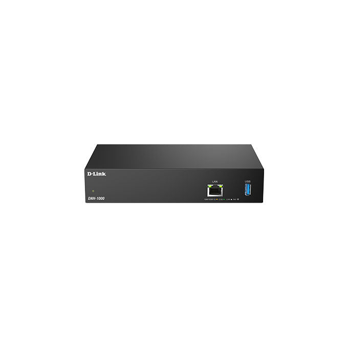 D-Link DNH-1000 Controller di rete Nuclias Connect gestione fino a 500 AP 1 porta 2.5G 1 porta 1G 1 USB 3.0 colore Nero