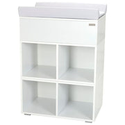 Italbaby 070.8400 Domino Sistema Modulare per Bagnetto Fasciatoio e Contenitore 3 in 1 con Vasca Anatomica e Fasciatoio Imbottito colore Bianco