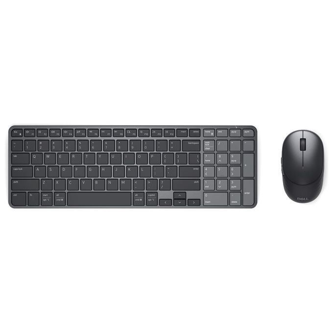 Dell KM746-BLK-INT Pro 7 Tastiera e Mouse Wireless RF + Bluetooth QWERTY US Internazionale Grafite