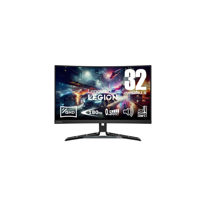Lenovo 67C8GAC1I5 Legion Monitor Gaming Curvo 31,5'' QHD 2560 x 1440 LED 180 Hz 1500R colore Nero