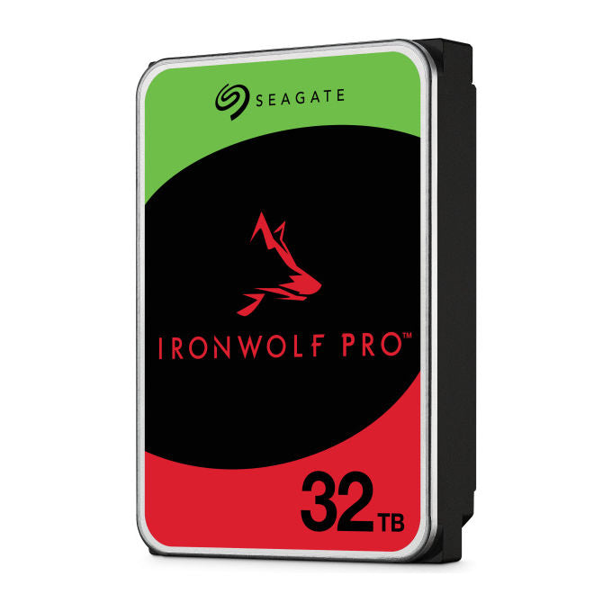 Seagate ST32000NT000 IronWolf Pro Disco rigido interno 32 TB 7200 rpm 3.5'' SATA III 512 MB cache colore Nero