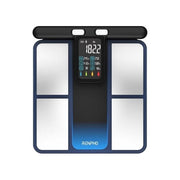 Renpho MSC01 Bilancia intelligente Analisi corporea con 50+ metriche Display LCD verticale Connettivita' Bluetooth App iOS e Android colore Nero
