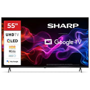 Sharp 55HP5265E Smart TV QLED 4K Ultra HD Google TV con HDR Dolby Vision e modalita' gioco colore Nero