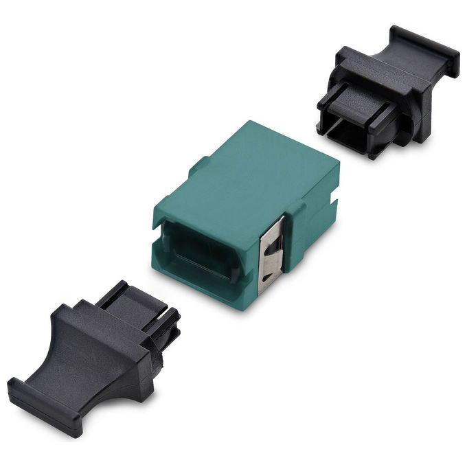 StarTech.com MPOSMAPCAQCOUPLER Accoppiatore MPO-MTP per Fibra Multimodale OM3-OM4 Key Up-Key Down APC colore Acqua