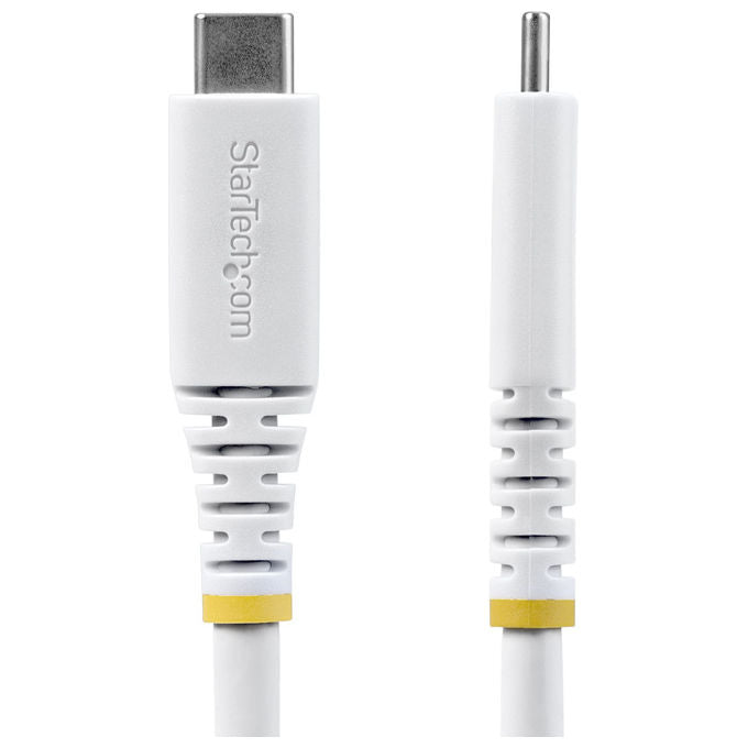 StarTech.com CC2M20GUSB4TPW Cavo USB4 2m 20 Gbps PD 240W DP 1.4 4K 120Hz USB-C Maschio a Maschio colore Bianco