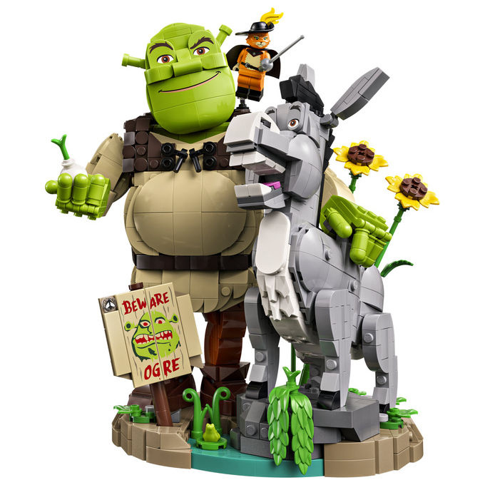 Lego 72423 Kit di Costruzione Shrek Ciuchino e Gatto con gli Stivali 1403 pezzi colore Multicolore
