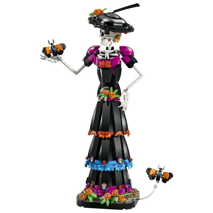 Lego 21372 LEGO Ideas Kit Modellismo per Adulti con Scheletro Fiori Finti e Farfalle Monarca 1212 pezzi colore Multicolore