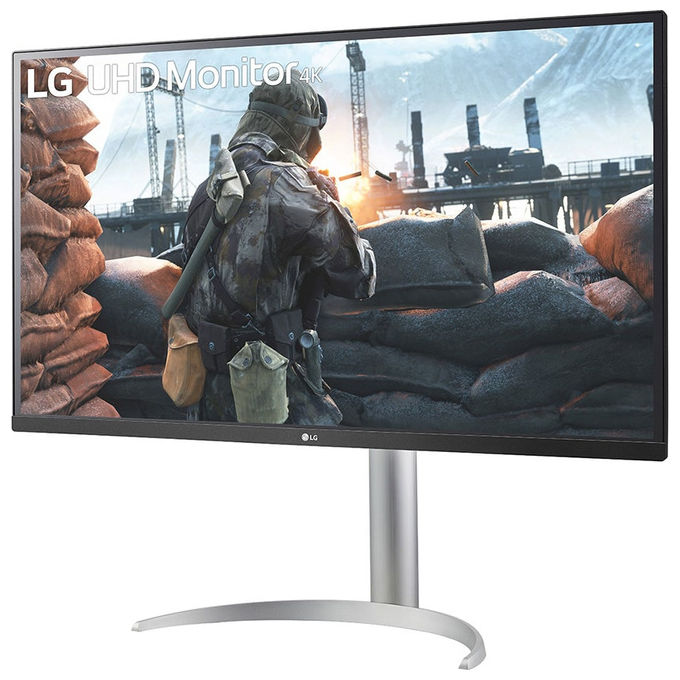 LG 27BP55U-B Monitor PC 4K Ultra HD 27'' IPS 3840 x 2160 Pixel HDR10 colore Argento