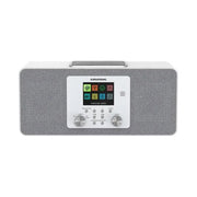 Grundig GTR1190 DTR 6100 Radio Portatile Analogico e Digitale DAB DAB+ FM 28 W con Sveglia e Display TFT colore Bianco