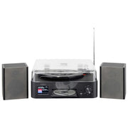 Reflecta HIF2084INT Mini Hi-Fi Tuner Radio DAB+ Web Radio Bluetooth Wi-Fi 2x 160W colore Nero e Marrone