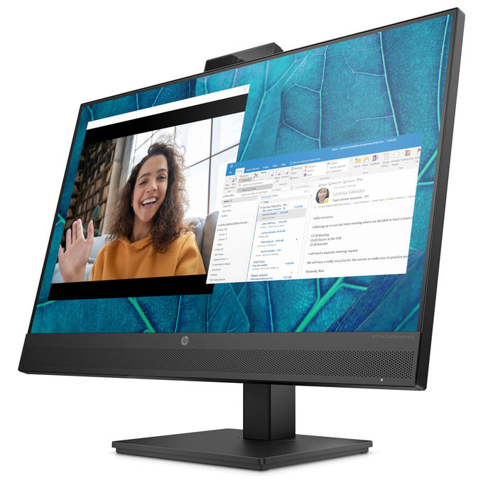 HP 678U8AA#ABB Monitor HP M27m Conferencing 27'' FHD IPS 5 MP Webcam Altoparlanti Integrati USB-C HDMI DisplayPort Regolabile VESA 100x100 mm colore Nero