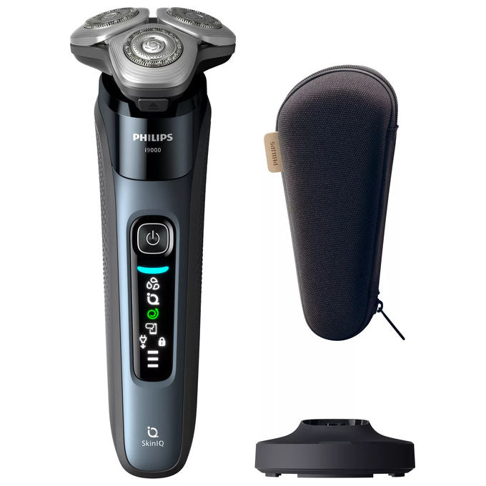 Philips X9001-10 Serie i9000 Rasoio elettrico Wet and Dry con SkinIQ 3 testine autonomia 50 min min colore Blu