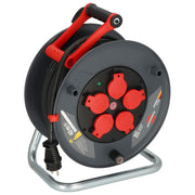 Brennenstuhl 9232400100 Professional Cavo Avvolgicavo 40 m 5 Prese IP44 H07RN-F 3G2.5 colore Nero Rosso