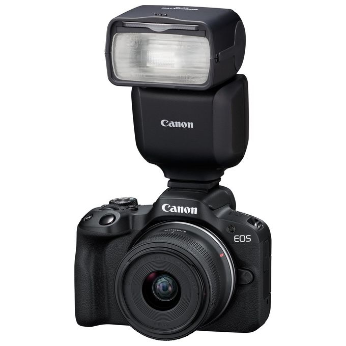 Canon 6579C002 Speedlite EL-10 Flash per Videocamera Numero Guida 40 Wireless Radio fino a 30 m Testa Orientabile 90° Verticale 330° Orizzontale Alimentazione 4 Stilo AA colore Nero