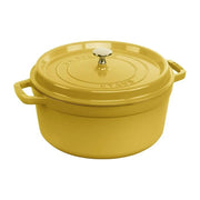 Staub 1029024 Cocotte Rotonda 26 cm in Ghisa Smaltata Capacita' 5,2 L Induzione Sì Colore Citron