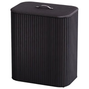 Joseph Joseph 5000005 Tota Luxe Panier a' linge 90 litri 2 scomparti rimovibili con maniglie coperchio in tessuto colore Nero