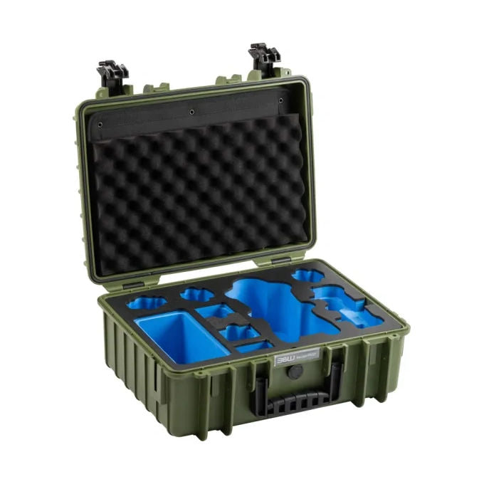 BandW International GmbH PP221BGMAVIT4 Outdoor Cases Type 5000 Custodia per DJI Mavic 4 Pro Materiale Polipropilene IP67 Waterproof Valvola Pressione Interno Schiuma Tasca Documenti colore Verde Bronzo