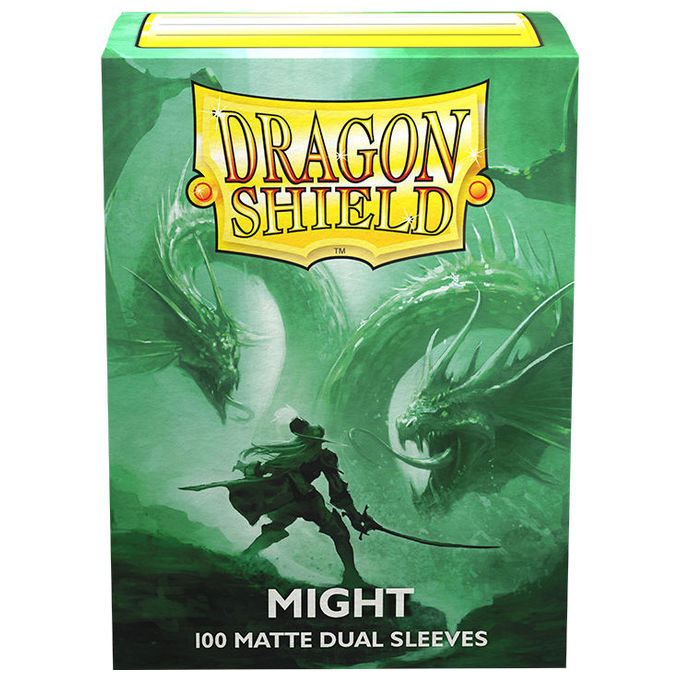 Dragon Shield AT-15058 Bustine Protettive Standard Matte Doppie per Carte da Gioco Colore Nero