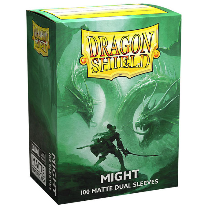 Dragon Shield AT-15058 Bustine Protettive Standard Matte Doppie per Carte da Gioco Colore Nero