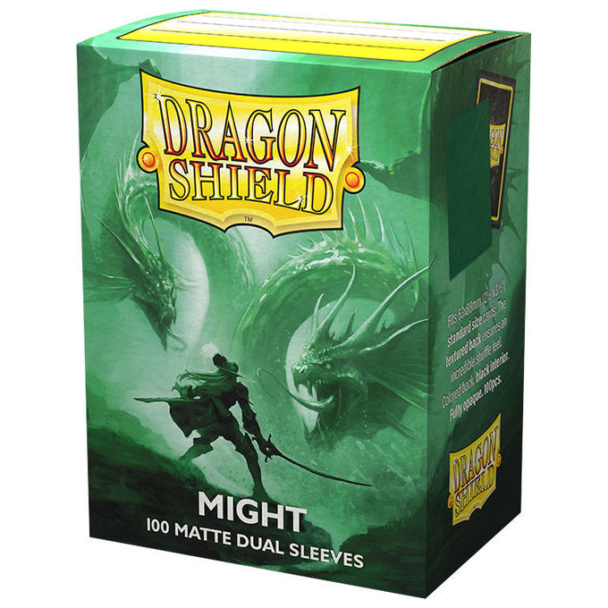Dragon Shield AT-15058 Bustine Protettive Standard Matte Doppie per Carte da Gioco Colore Nero
